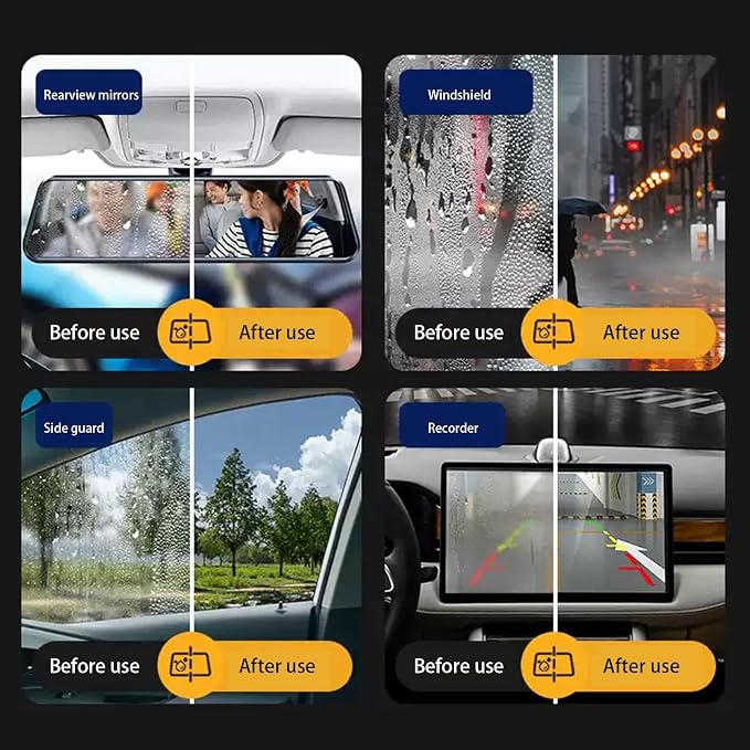 Anti Fog Spray for Car Windshield 100ml Solution Fogging Improves Driving | Waterproof Defogger Spray for Car Windshield Window Rearview Mirror Bathroom Mirror Goggles