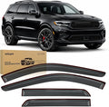 Window Visor Rain Guards for Dodge Durango 2011-2023 2024 2025 2026, Out-Channel Window Deflectors Vent Visors for Rainy Weather, Sun Protection & Ventilation, Smoke Tinted, 4PCS