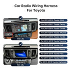 16PIN Car Radio Wiring Harness for Toyota Corolla RAV4 Camry 4Runner Tundra Highlander 2014-2018, Aftermarket Stereo Wire Harness with CANBUS Adapter Support JBL, Backup Camera, SWC