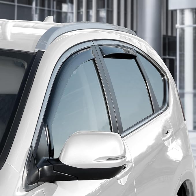 in-Channel Incredibly Durable Rain Guards Compatible with Honda CR-V 2012-2016, Original Window Deflectors, Vent Window Visors, Vent Deflector, 4 pcs. - 612170