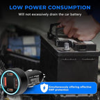 EMP Vehicle Protection, Protector Comes with 2 USB and 2 PD Interfaces, Lightning, Solar Flare and Surge Protection, Suitable for 12-Volt DC in Cars and Trucks