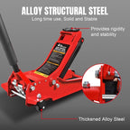 Hydraulic Low Profile Service/Floor Jack with Dual Piston Quick Lift Pump, 4 Ton (8,000 lb.) Capacity