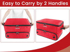 2 Layer Golf Trunk Organizer, Golf Gifts for Men with Separate Ventilated Compartment for 2 Pair Shoes, Waterproof Car Trunk Locker for Balls, Tees, Clothes, Gloves, Gifts for Golfers