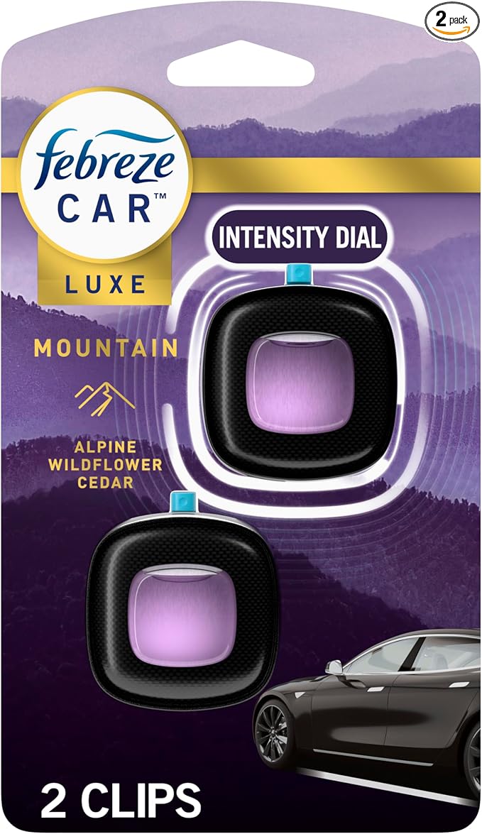 Car Mountain Scent Air Freshener Vent Clip,.07 oz, 2 Count