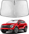 Windshield Sunshade Compatible for Kia Sportage 2018-2020 2021 2022, Sun Visor for Front Windshield & Window Sun Shade Cover, UV Heat Blocker & Protector, Car Accessories