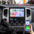 5Ghz WiFi [4G+64G] Android 15 Car Radio for Toyota Tacoma 2005-2015 Car Stereo with Wireless Carplay/Android Auto, 9 Inch HD Touchscreen with GPS Bluetooth FM/RDS EQ SWC, for J-B-L & No J-B-L