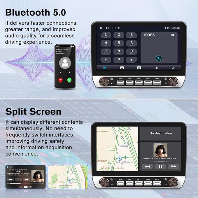 Car Radio Stereo for Chevy Chevrolet Silverado 2007-2013 Tahoe Equinox GMC Sierra Yukon Android 13 with CarPlay Android Auto Bluetooth