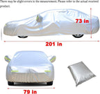 16-Layer Waterproof All-Weather SUV Car Cover Heavy Duty Full Exterior Protection Universally Fit fit Ford Explorer Toyota Highlander Kia Telluride Palisade Pilot Dodge Durango GMC Acadia etc