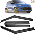 Tape-on Rain Guards Side Window Visor for Kia Soul 2020 2021 2022 2023 Vent Deflector 4 Pcs