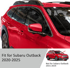 Voron Glass in-Channel Extra Durable Rain Guards for Subaru Outback 2020-2025, Window Deflectors, Vent Window Visors, 4 Pieces - 200890