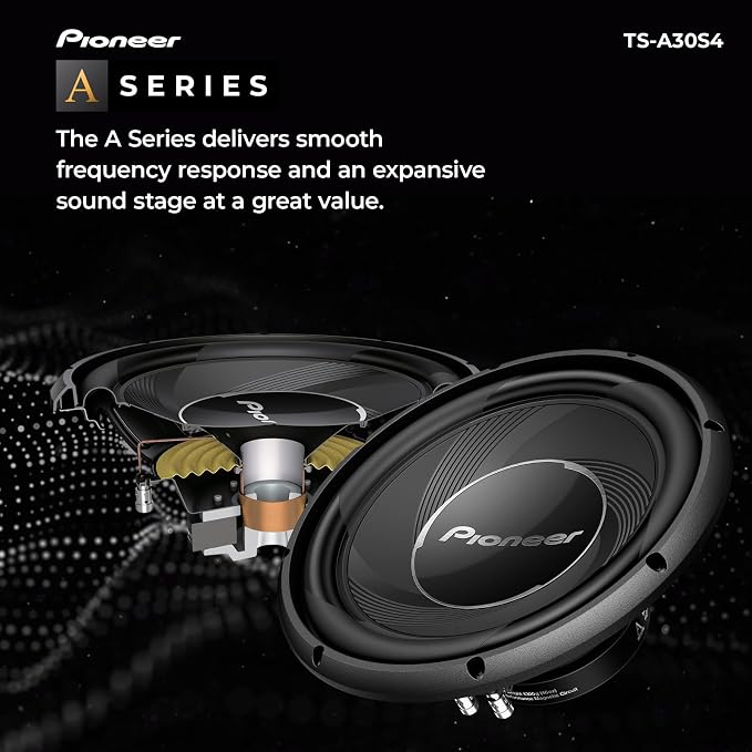 TS-A30S4 12” Component Subwoofer, 1400 Watts Max Power