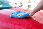 Eagle Edgeless 500 (3-Pack) Professional Korean 70/30 Blend Super Plush Microfiber Detailing Towels, 500GSM, 16in x 24in, Blue