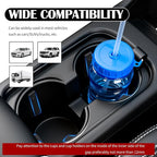 6PCS Car Cup Holder Insert Silicone,Anti-Shake Curve Car Coasters Cupholder Stabilizer for Holding Cups/Bottles,Universal Self-Adhesive Cupholder Insert for Cars/SUVs/Trucks