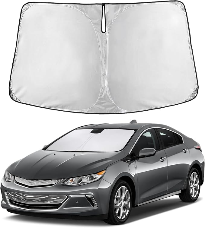 Windshield Sunshade Compatible for Chevrolet Volt 2016-2017 2018 2019, Sun Visor for Front Windshield & Window Sun Shade Cover, UV Heat Blocker & Protector, Car Accessories