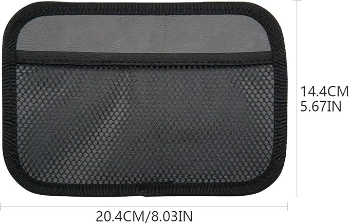 INNOLIFE Car Net Pocket Side Clutter Scattered Storage Phone Holder Strong Paste Organizer 8"x5.75"(3pcs L, 1pcs S)