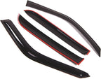 Outside Mount Window Vent Visors Rain Guards Compatible with Chrysler Lebaron 1990-1994 | Side Window Wind Deflectors Rain Shields | Smoke Tinted, 4 Pcs Set, DGWV-091