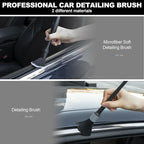 Car Interior Detailing Kit, Microfiber Duster with Cleaning Gel | Scratch-Free, Soft Brush, Complete 6Pcs Set, Deep Crevice, Car & Home Use, Ideal Gift
