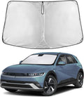 Windshield Sunshade Compatible for Hyundai Ioniq5 2022-2024 2025 2026, Sun Visor for Front Windshield & Window Sun Shade Cover, UV Heat Blocker & Protector, Car Accessories