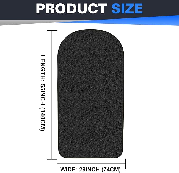 1PC Waterproof Towel Car Seat Cover - 525g Heavy Duty 3-Layer Microfiber Sweat Protector for Bucket Seats - Non-Slip Machine Washable Universal Fit for Gym, Yoga, Beach, Pets & Outdoors-Black