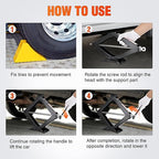 Scissor Jack for Car 2 Ton (4409 lbs), Heavy Duty Steel Scissor Lift Jack Car Kit with Crank Handle for Sedan SUV MPV Tire Changing, 3.9''-15.7'' Lifting Range Portable Small Jack, Black