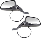 Driver and Passenger Side Mirror Assembly Set Power Chrome 3-Pin for 1992-1996 Ford Bronco 1992-1997 F-150 1992-1996 F-250 without Performance Package