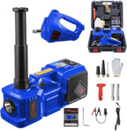 Electric Car Jack Kit with Hydraulic Lift 5-Ton, Tire Inflator & Impact Wrench Heavy-Duty 12V Floor Jack for Sedans,SUVs,MPVs & Trucks.Ideal for Tire Changes & Garage Repairs (with Electric Wrench)