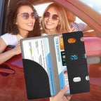 Car Registration and Insurance Holder, Vehicle Glove Box Organizer Cool Car Accessories, Car Document Holder for Cards, Driver License & Essential Document, JD-Black