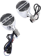 Motorcycle Speaker for ATV 3-inch Handlebar Sound System with Stereo FM Radio MP3 USB for Motorcycles and Electric Vehicles
