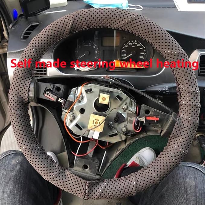 12V Pre-Assembled Silicon Rubber Heating Wire for DIY Steering Wheel Heater, Self-Made Warmer, Seat Heater (19.6ft)