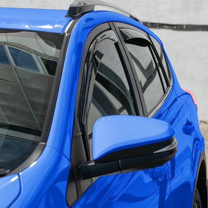 Goodyear Shatterproof in-Channel Window Deflectors for Toyota RAV4 2013-2018, Rain Guards, Window Visors for Cars, Vent Deflector, Car Accessories, 4 pcs - GY003486