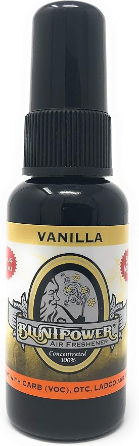 Air Freshener Spray, Oil Based Concentrated Air Freshener and Oil Diffuser, Air Freshener Spray for Car, Room, Bathroom, Odor Eliminator and Room Deodorizer, Vanilla, 1.5 oz
