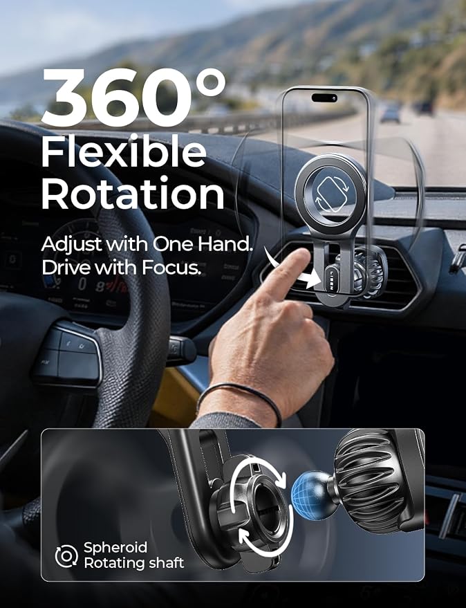 for MagSafe Car Mount, Magnetic Phone Holder for Car Vent Phone Mount, Air Vent Hands Free Phone Mount, Super Magnetic Phone Mount, Gifts Car Phone Holder Magnetic for iPhone 17 Pro Max 16 15