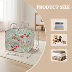 Floral Fabric Storage Basket Car Interior Storage Basket Underwear Sundries Laundry Baskets Supplies Home Organizer Bag (style 10)