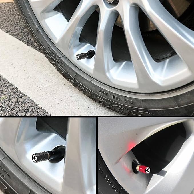 4Pack Rhinoceros Tire Valve Stem Cap Car Accessories Aluminum Alloy Rust-Proof Universal Dust Covers Tire Air Cap for Car,Truck,SUV,Bike,Motorcycle Tires,Rhinoceross Gifts for Women Mom Men