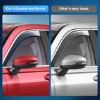 in Channel Window Visors for Honda Accord 2018 2019 2020 2021 2022, Wind Deflectors for Sun Rain & Ventilation, Light Smoky Blue, 4PCS