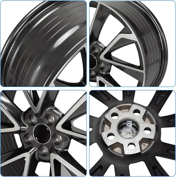 New 18x8" 18 Inch Premium Aluminum Alloy Wheel Rim Fits for Toyota Corolla 2019-2024 OEM Design, Alloy Replacement Wheel, Super Duty Car Rims Replacement, OE Stock Specs