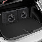 QBomb QBTW6.5 Single 6.50 Inch Heavy Duty MDF Material Car Audio Speaker Enclosure Boxes with Bedliner Spray Coating Finish, 2 Pack