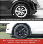 Wheel Cover for Tesla 4PCS Hubcaps for Tesla Wheel Cover Model S(2022-2024) /Model Y(2020-2024) 19inch Rim Full Cover Hubcaps Accessories (Arachnid Style, 19 inch)