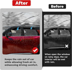 Window Visors Rain Guards for 2022-2025 2026 Nissan Pathfinder Accessories, Outside-Mount Side Window Wind Deflectors Vent Visors Shades Rainproof Black 4PCS