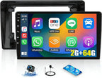 Android Car Stereo for Ford Explorer 2005-2010 with Wireless CarPlay Android Auto Mirror Link 2G+64G 10.1 Inch Touchscreen Bluetooth GPS Navigation WiFi FM Backup Camera MIC