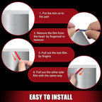 Rubber Edge Trim, Flexible Baby Proof Edge Trim for Sharp Edge, 3/16"(5mm) U Channel Edge Protector, Self Adhesive Edge Guards for Plywood, Glass, Flexi-Glass, 10Ft, White, Silicone Material