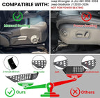 Metal Front Door Pocket Storage Box for Jeep Wrangler JL JLU 4XE 2018-2026 & Gladiator JT 2020-2023 2024 2025 2026 Accessories Door Organizer Storage Molle Panels (Not for Power Seats), 2PCS