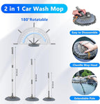 Car Wash Detailing Kit with Foam Gun, Car Cleaning Kit Set,Car Wash Brush with Long Handle, Large Folding Bucket for Interior Exterior Car Wash Supplies, Car Gift Set Gray
