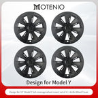 Wheel Cover for Tesla Model Y(2020-2024) 4PCS Hubcaps for Tesla Wheel Cover Model Y 19inch Knife Rim Full Cover Hubcaps Accessories (Knife Style, 19 inch)