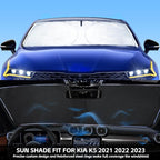 for K5 Windshield Sun Shade Window Sunshade for Kia K5 2021 2022 2023 2024 2025 2026 Windshield Cover Foldable Car Front Sun Visor Shield Blocks UV Rays Sun Protector Accessories