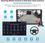[DSP & EQ] 2+64G Car Radio for Honda Civic 2016 2017 2018 2019 2020, Android 15 Car Stereo Wireless Carplay, 9 inch Touch Screen for Civic Bluetooth Radio Android Auto/5GHz WiFi/GPS Navigation