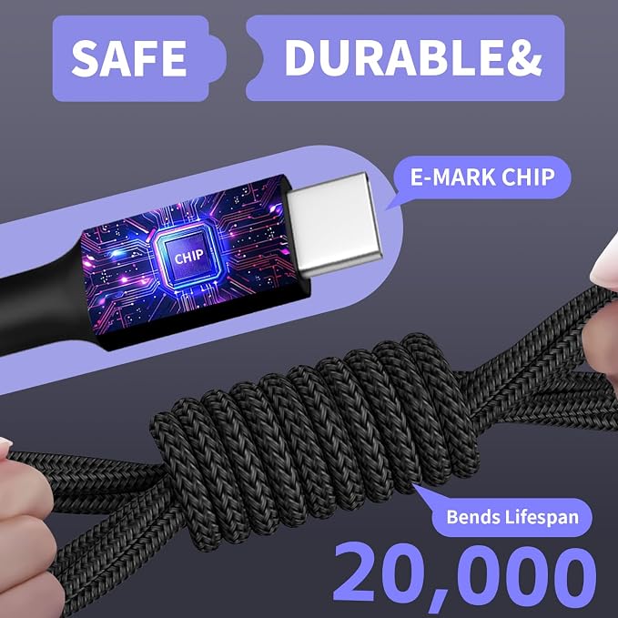 Travel 4 in 1 Multi Charging Cable with Dual IP/Type C/Micro USB, 2Packs 5FT Car Accessories iPhone Charger Cord for Multiple Devices, Universal USB Cable for iPhone17-8/iPads/Tablets and More