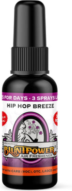 (Hip Hop Breeze, 1 Pack) Concentrated Air Freshener for Room and Car Spray - Oil-Based Diffuser Spray Bottle - Long-Lasting Bathroom Spray, Car Freshener, & Odor Eliminator Spray