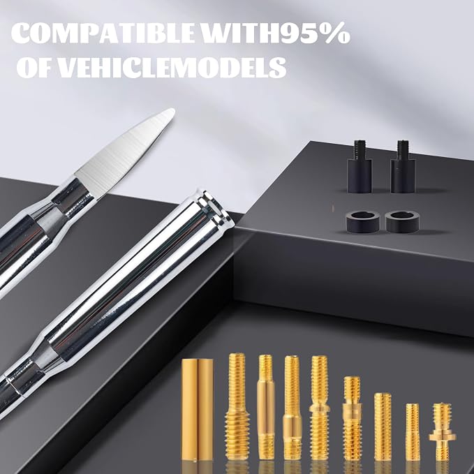 Famobay Chrome Stubby Bullet Antenna Car Truck Antenna Chevy Silverado & GMC Sierra Trucks Heavy Duty Pickup Trucks Accessories（5.5inch Chrome）