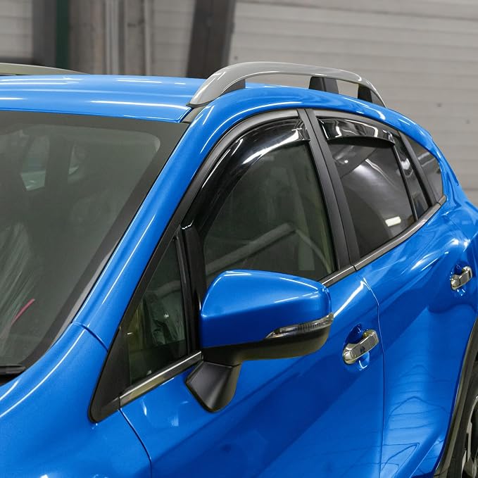 Goodyear Shatterproof In-Channel Window Deflectors for Subaru XV Crosstrek 2018-2023/Impreza 2017-2023 Hatchback, Rain Guards, Window Visors for Cars, Vent Deflector, Car Accessories, 4 pcs - GY008095